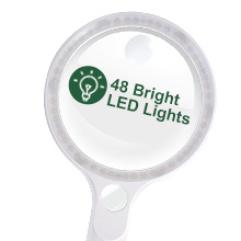 magnifier with 48 led lights