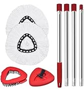 Spin Mop Handle Replacement for Ocedar, Mop Heads Replacements Compatible with O-Cedar EasyWring ...