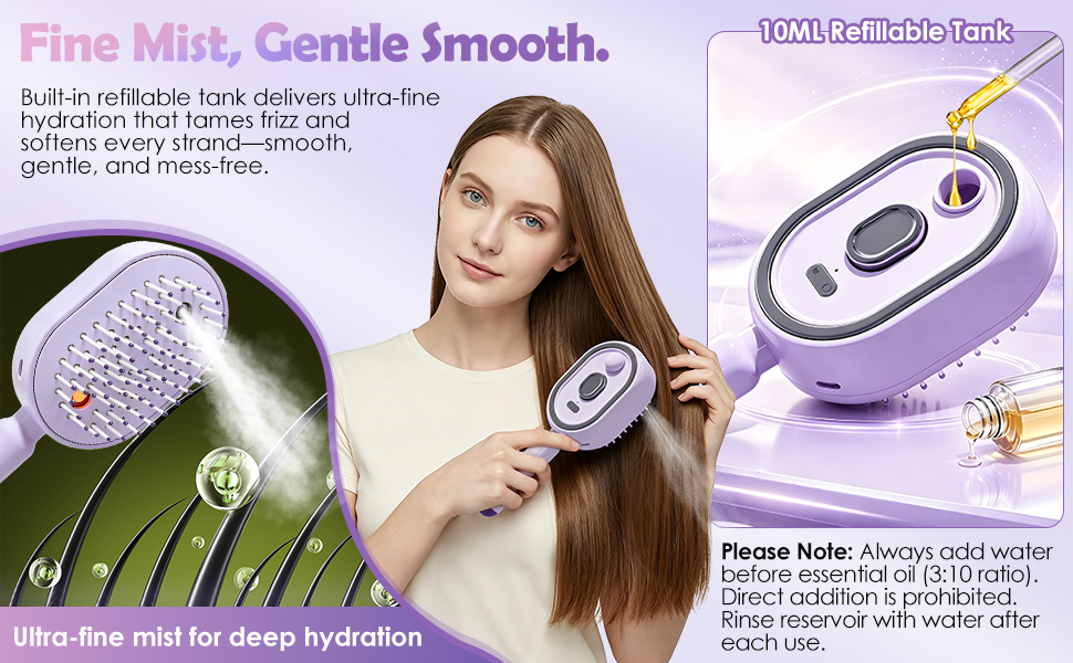 Fine Mist, Gentle Smooth.