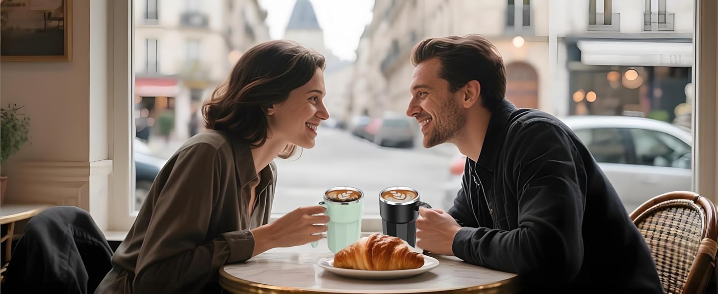 Couple's Magnetic Self Stirring Cup