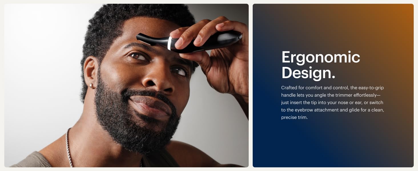 manscaped weed whacker nose ear hair trimmer eyebrow mens