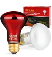 KINUR 2 Pack 75W Reptile Heat Lamp Bulbs, Reptile Day and Night Basking Spot Bulb Combo Amphibian...