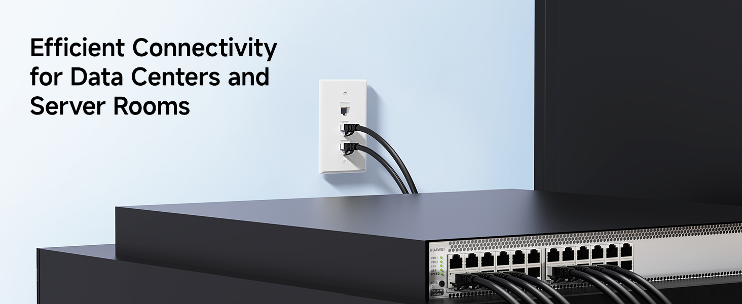 Low Profile 2-Port Keystone Jack Wall Plate