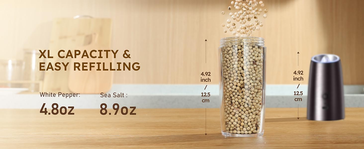 salt and pepper shakers cute electric pepper and salt grinder