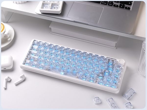 crystal-clear design that allows RGB illumination to shine through with brilliant clarity