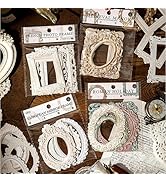 40PCS Vintage Frame Scrapbook Decoration Paper - MAXLEAF 4Themes Journaling Scrapbooking Supplies...
