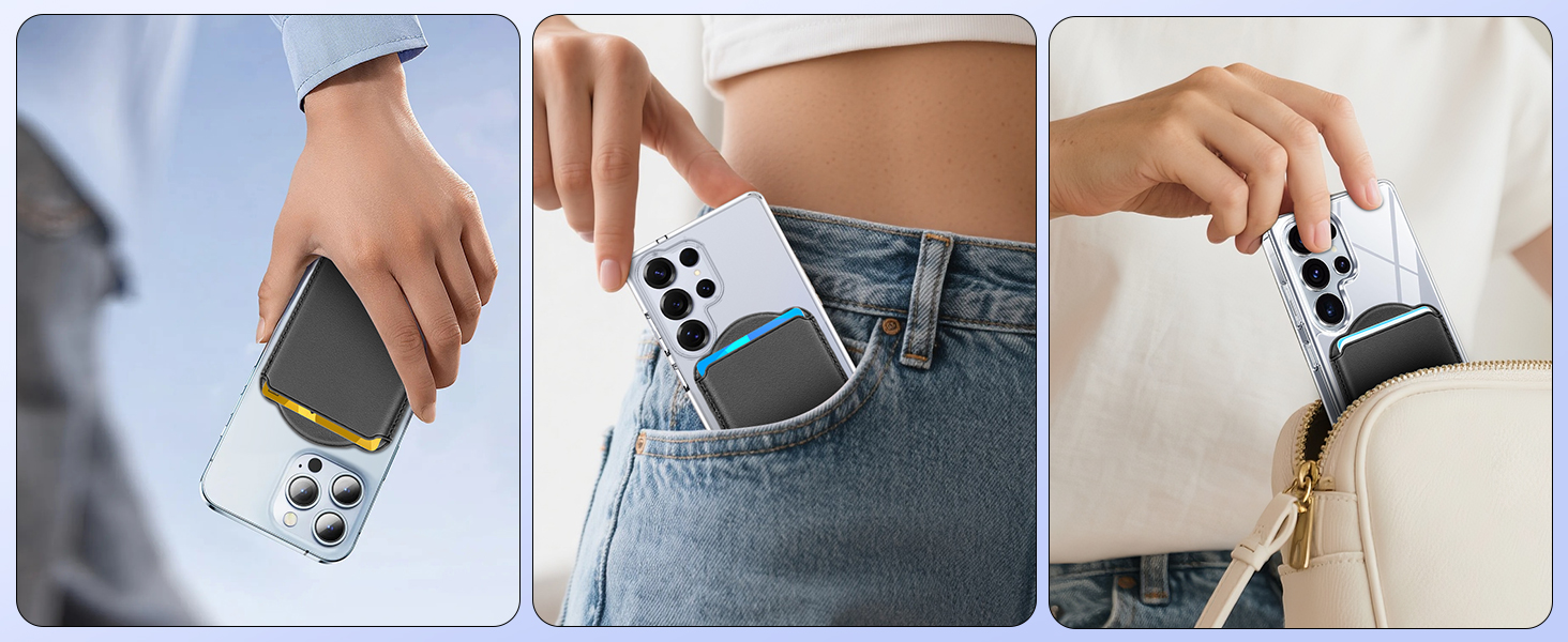 Carry on Magnetic Wallet or Card Holder