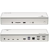 WAVLINK Thunderbolt 4 Dock with 100W Charging, Displaylink Docking Station Quad 4K@60Hz Monitor,3...