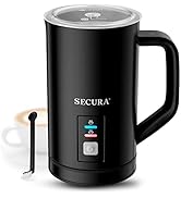 Secura ???????? ??????????????, Electric Milk Steamer Stainless Steel, 8.4oz/250ml Automatic Hot ...