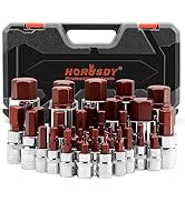 HORUSDY Allen Socket Set | 32-Piece Hex Bit Socket Set | S2 Steel Socket | SAE and Metric | 1/4",...