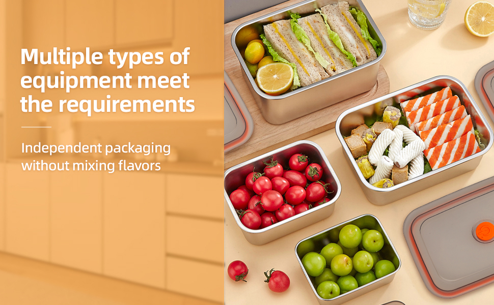 Stainless Steel Food Storage Containers With Lids
