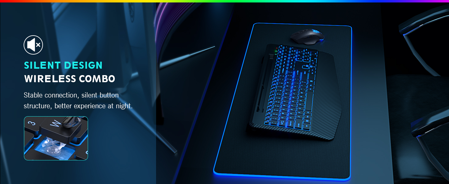 quiet click key and silent mouse Off the College