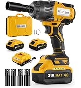 Maxcular Cordless Impact Wrench 627Ft-lbs (850N.m) High Torque,1/2 inch Impact Wrench,2400 RPM Br...