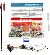 Minidodoca 560 Pieces Jumper Wire Kit 14 Lengths Assorted Preformed Breadboard Jumper Wire+65 pcs...