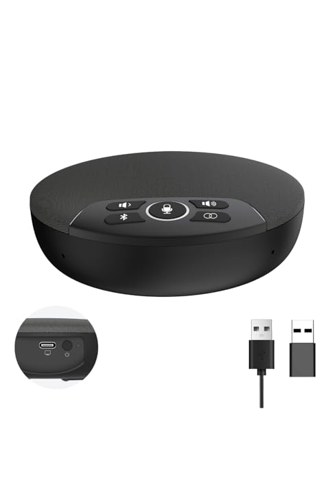 conference speaker and microphone