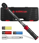 SUERCUP 1/2-Inch Drive Click Torque Wrench - 10-170 ft.lb/13.6-230.5 Nm, Dual-Direction Adjustabl...