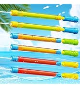 Water Blaster Toy - 16.5'' Bulk Squirt Gun Pool Toys for Kids &amp; Adults, 6 PCS Water Soaker Guns f...