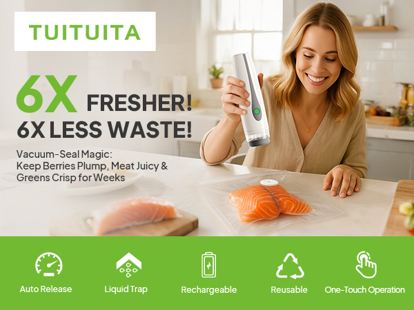 Compact Vacuum Sealer for Food