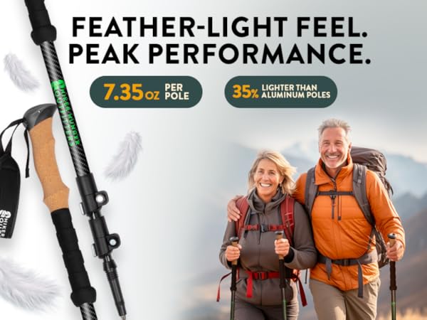 Hiking Poles Trekking Walking Stick sticks for seniors women collapsible lightweight men bastones 
