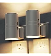 L LOHAS LED Night Light Plug in, Night Lights Plug into Wall, Light Sensor, Cement Gray Housing, ...