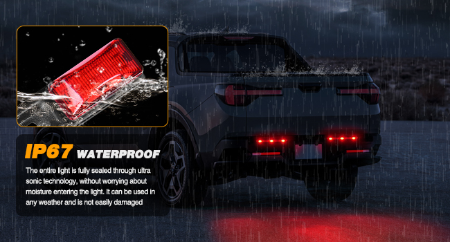 14.2inch 9 LED Marker Tail Trailer Light Bar