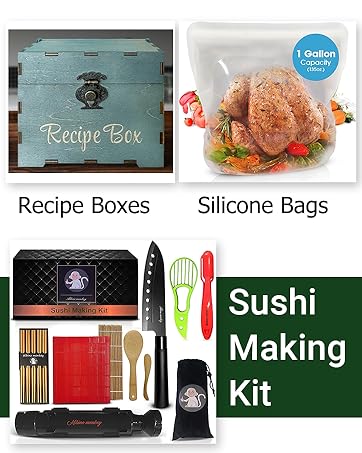 Albino Monkey Recipe Boxes, Silicone Bags, Sushi Kit
