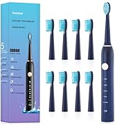 Yoomue Sonic Electric Toothbrush for Adults &amp; Kids - 5 High-Performance Modes, 8 Replacement Head...