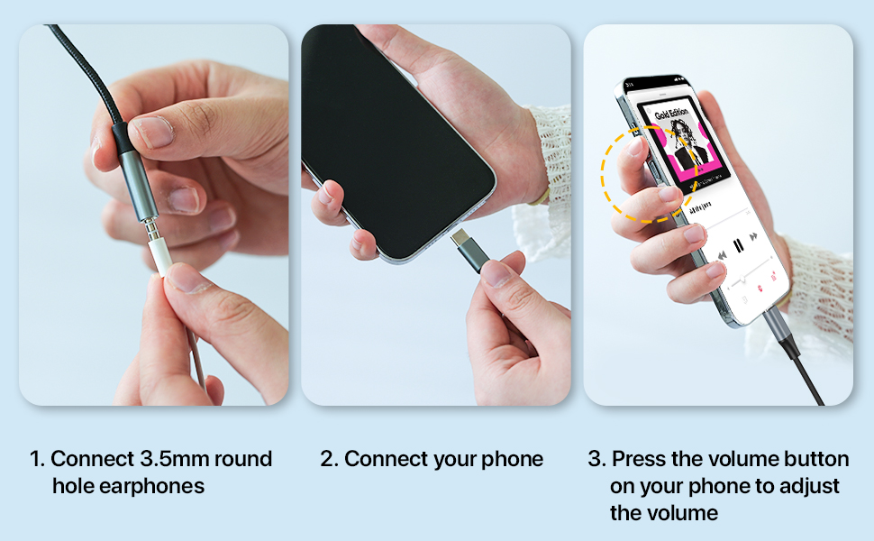 USB TYPE C to Headphone Jack,USB type c to 3.5mm jack audio adapter bulk