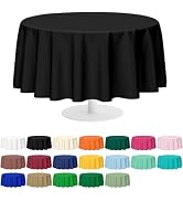 Black Round Tablecloth