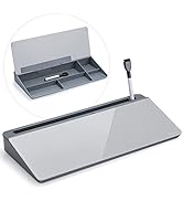 Desk Whiteboard Dry Erase Glass Board Gray Board Gray Base, Varhomax Desktop White Board to-do Li...