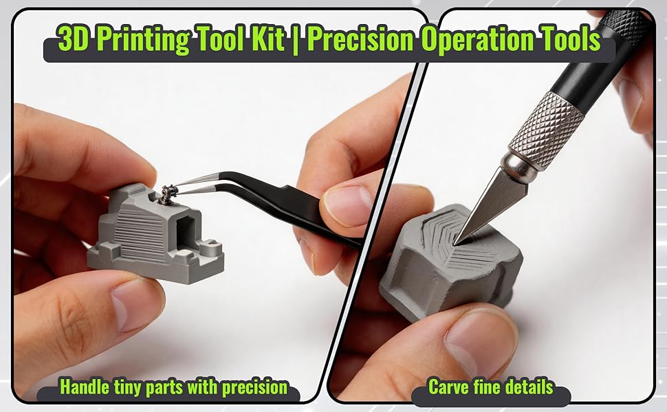 40-Pcs Professional 3D Printing Tool Kit with Multi-functional Screwdrivers