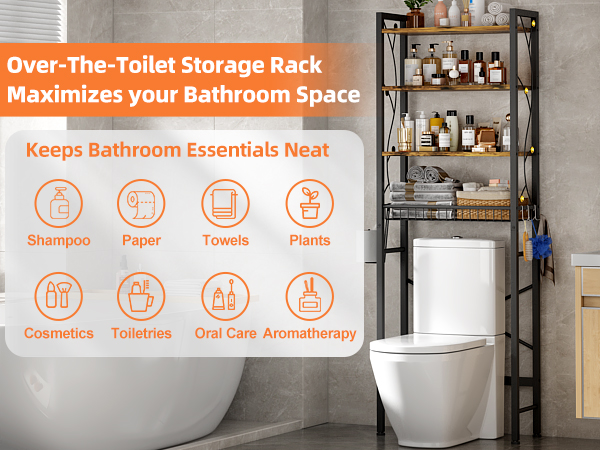 Over-The-Toilet Storage Rack