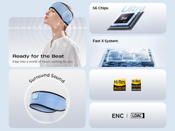 Bamboo Headband Headphones