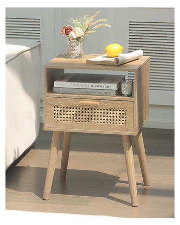 rattan nightstand