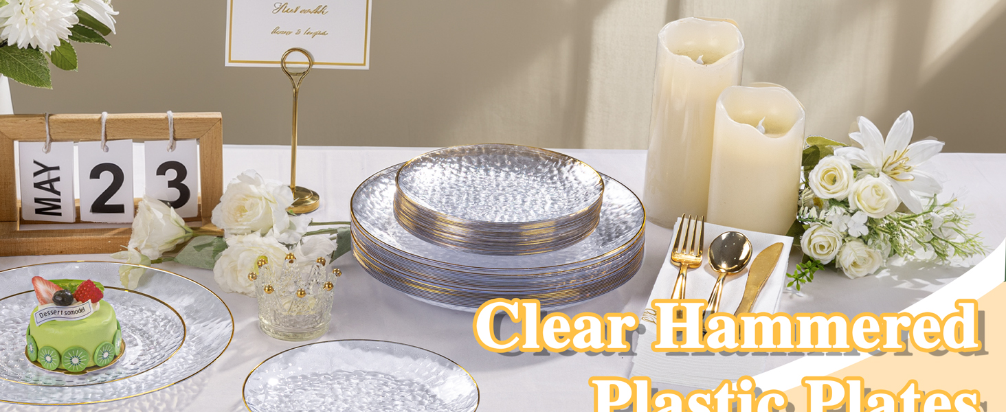 clear plastic plates