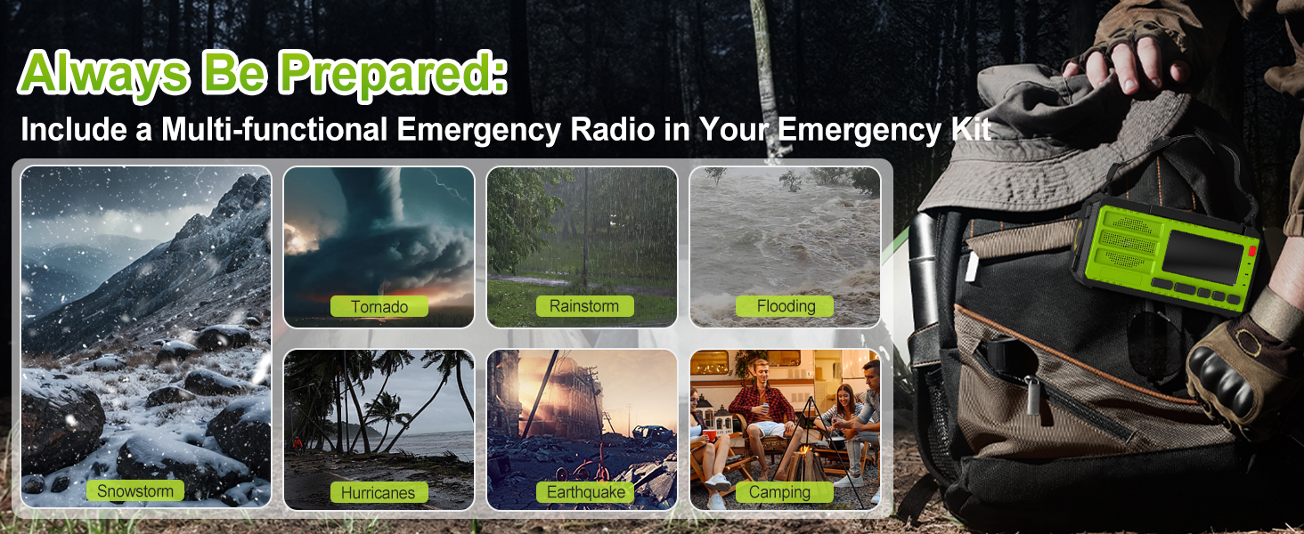 emergency radio weather radio crank radio solar powered radio with hand crank emergency radio