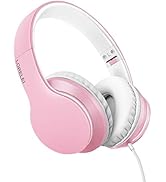 LORELEI X6 Over-Ear Headphones with Microphone, Lightweight Foldable &amp; Portable Stereo Bass Headp...