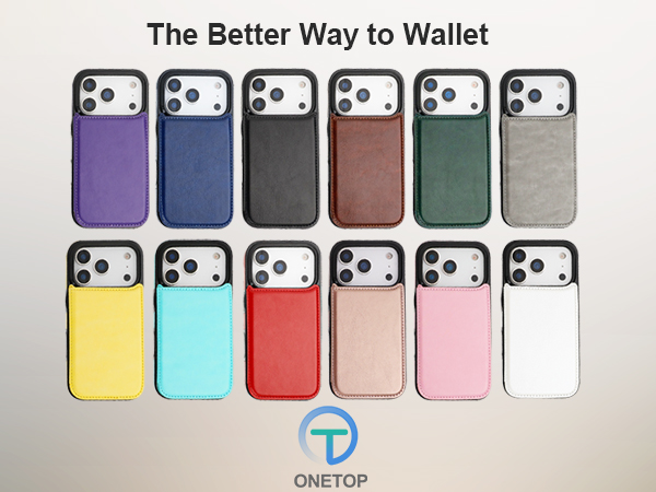 ONETOP Wallet Card Case for iPhone 17 Pro