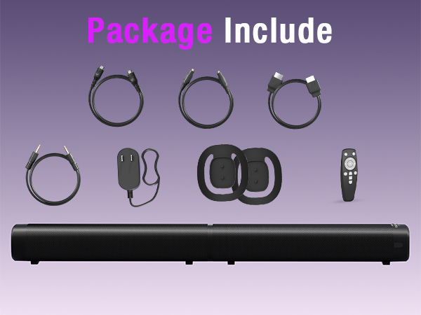 Sound bar Package Include 