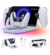 PS5 Portal Charging Station for PlayStation Portal Remote Player and PS5 Controller with Charging...
