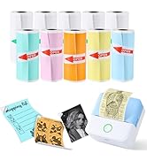 cudinham 10 Rolls Mini Printer Paper, Thermal Pocket Printer Paper Rolls, 57 X 25mm Inkless Self-...