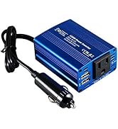 FOVAL 150W Power Inverter for Vehicles 12V DC to 110V AC Converter Car Adapter for Plug Outlet wi...