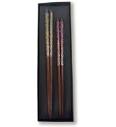 Premium Japanese Chopsticks Set for 2 [Made in Japan] Reusable Wooden Chopsticks with Mother of P...