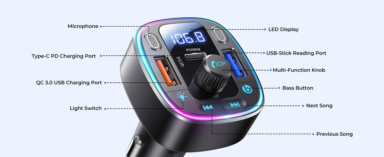fm transmitter bluetooth