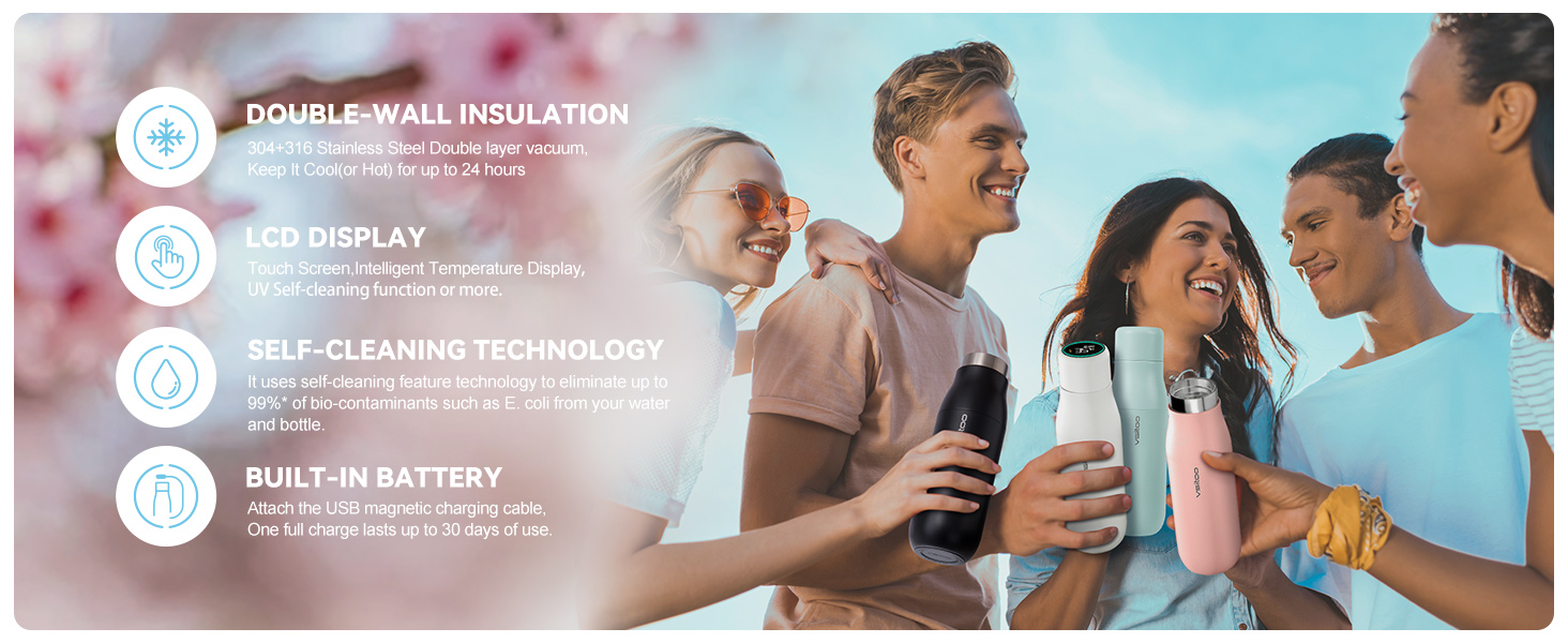 vsitoo travel water bottle