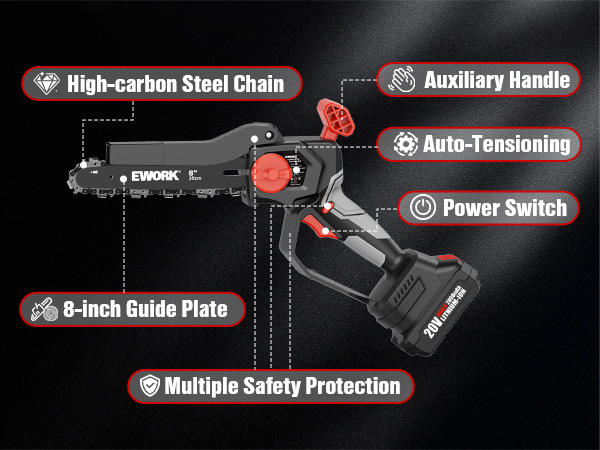 mini chainsaw cordless