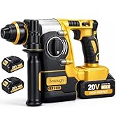 20V MAX SDS Plus Cordless Rotary Hammer Drill with 2 x 4.0Ah Batteries &amp; Charger, 3-Mode Function...