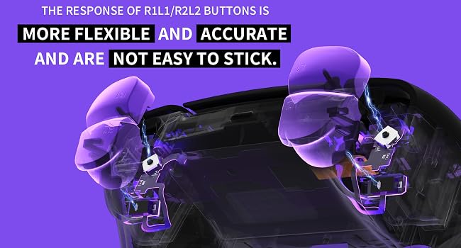 eXtremeRate Strong Version Whole Clicky Kit V2 for PS5 Controller BDM-040 050 Shoulder Face Buttons