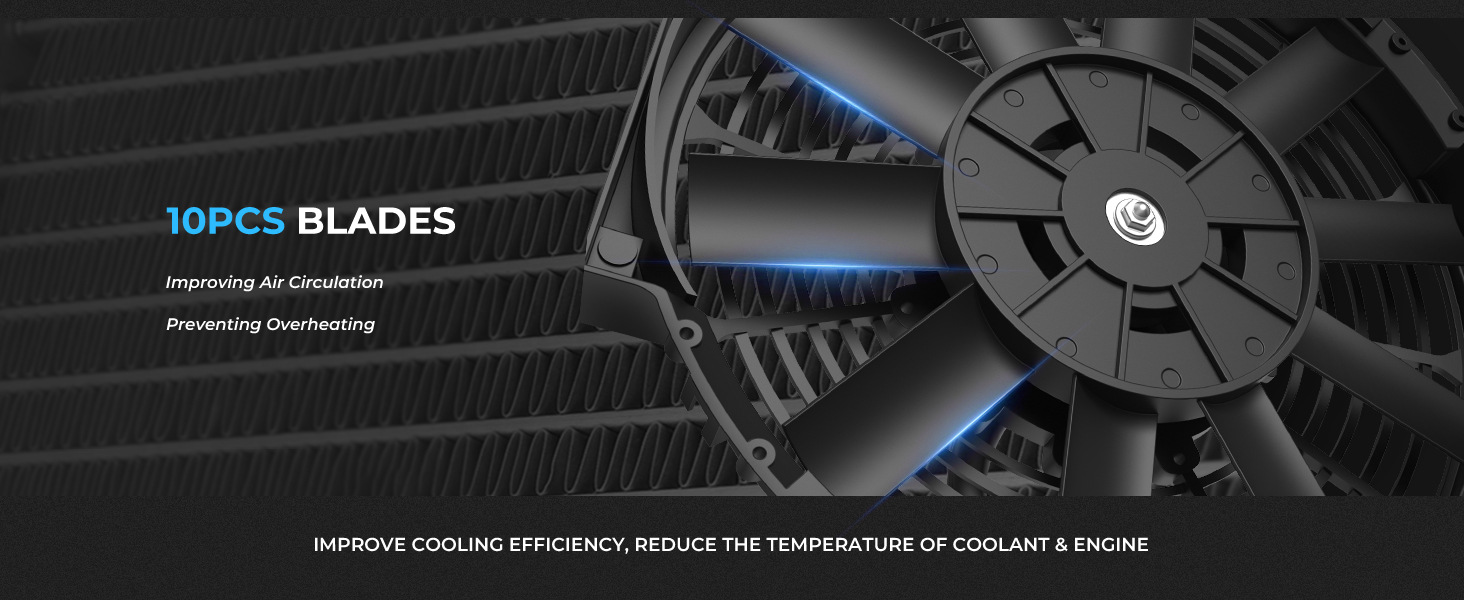 Electric Cooling Slim Radiator Fan