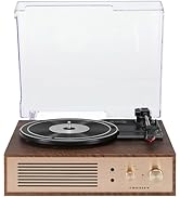 Crosley CR6045A-WA Miles 3-Speed Bluetooth in/Out Record Player Turntable with Built-in Speakers,...